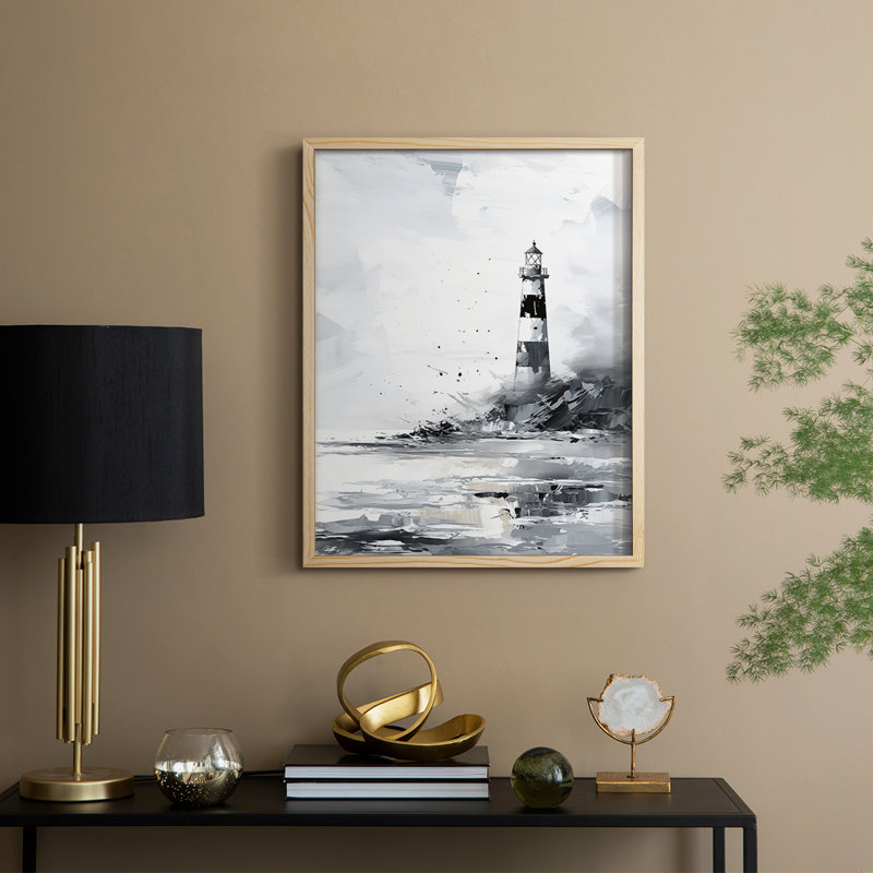 NAUTICAL Series Dxxxx, reproduction encadrée - bois massif, Naturel, H 30 po x l 24 po