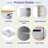 Large Rolling Kitchen Island With Drop Leaf, Power Outlet, Internal Storage Racks, 5 Open Side Racks, 2 Drawers, An Adjustable Shelf-1655004318