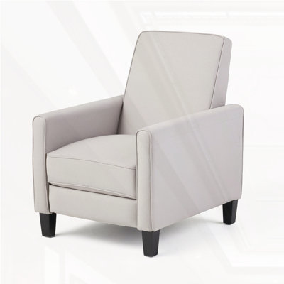 Linen Push Back Chair