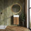 DeerValley Wall Hung Bathroom Vanity with Basin, Metal Holder, Side Open Shelf, 41.5x23x68cm-139074029