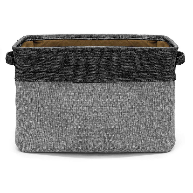 Fabric Cubby Organizer with Handles 1 Pack, Black
