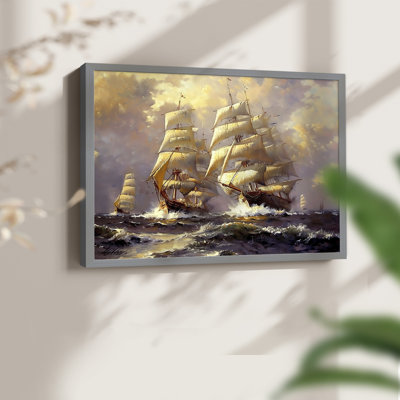Nautical Series-CCXI -Framed Print - Restickable