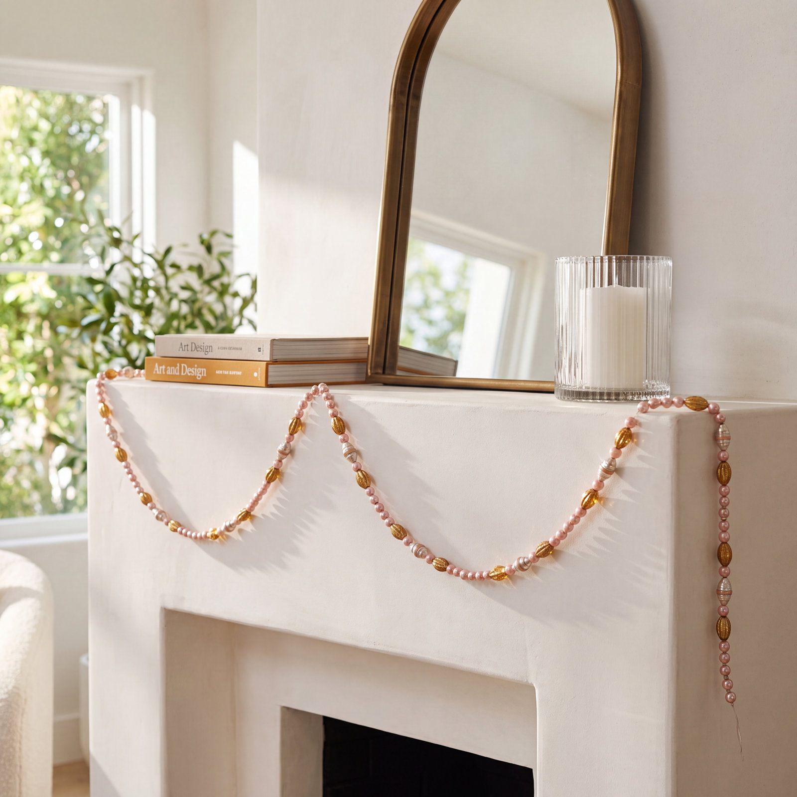 72" Glass Bead No Holiday Garland