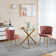Modern dining chair(set of 2 ) with iron tube legs, velvet and comfortable backrest, suitable for dining room, living room, cafe, simple structure.