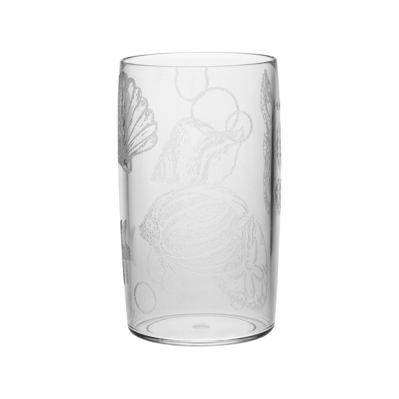 Hartley 17oz. Acrylic Drinking Glass Set, Clear