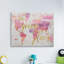 Glam Pink Ombre Map She's Going Places Expression par Nan - Art textuel-62163153-62163155