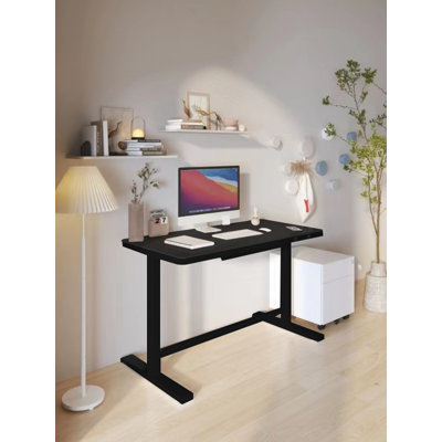 Bureau debout électrique en verre avec tiroir et charge USB - Uncage
