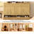 U-Style 59.1'' Farmhouse Sideboard Buffet With 3 Drawers 4 Doors, Adjustable Shelves & Open Storage For Dining Room, Living Room & Entryway