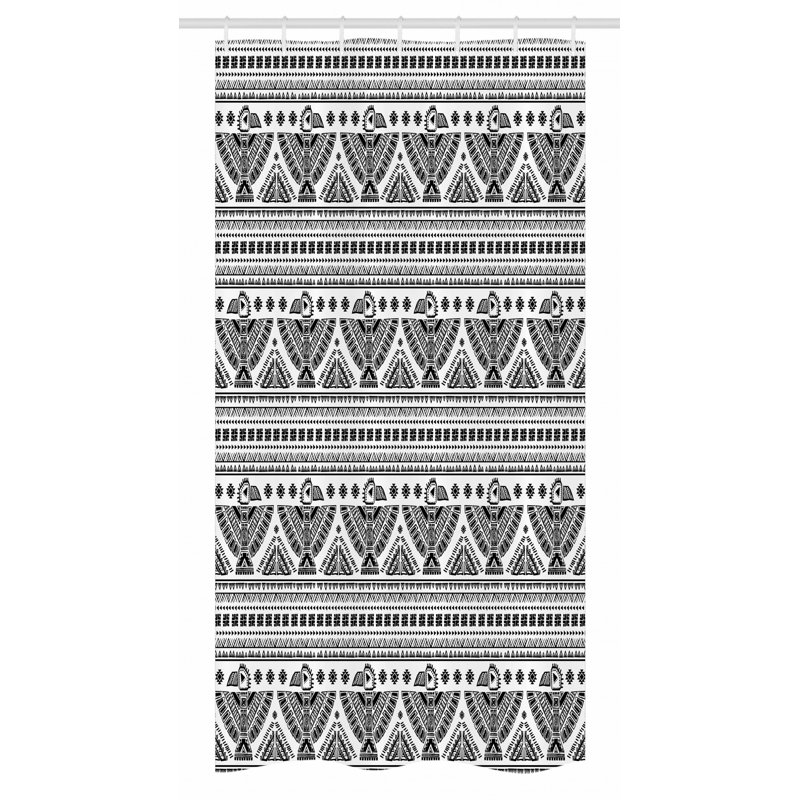 Shower Curtain with Hooks Included, 36" W x 72" L