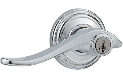 Avalon Keyed Door Lever with SmartKey®