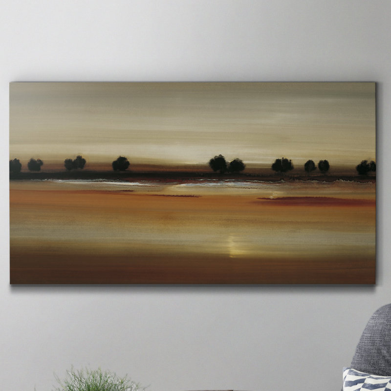 Golden Plains - reproduction sur toile tendue, H 40 po x l 20 po x P 1,5 po