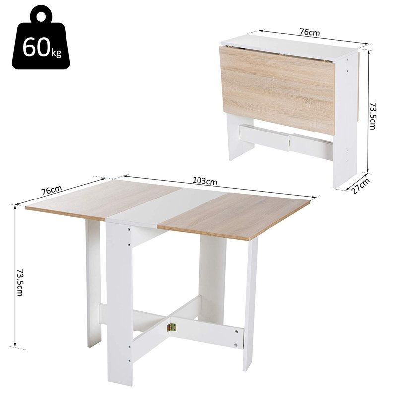Alonso 103cm Rectangular Folding Table