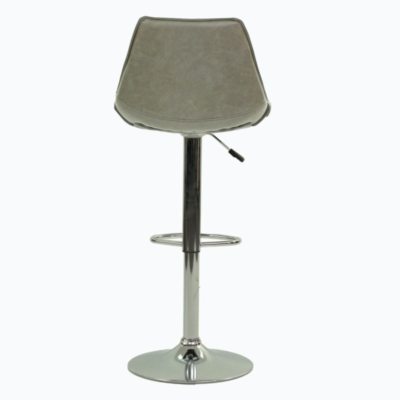 Upholstered Faux Leather Adjustable Height Counter Stool