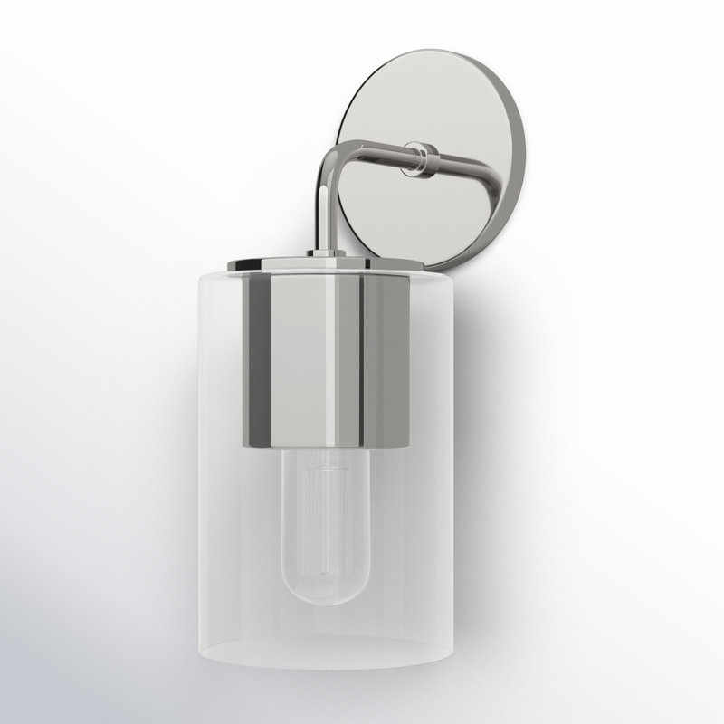 Kassia Armed Sconce, Polished Nickel
