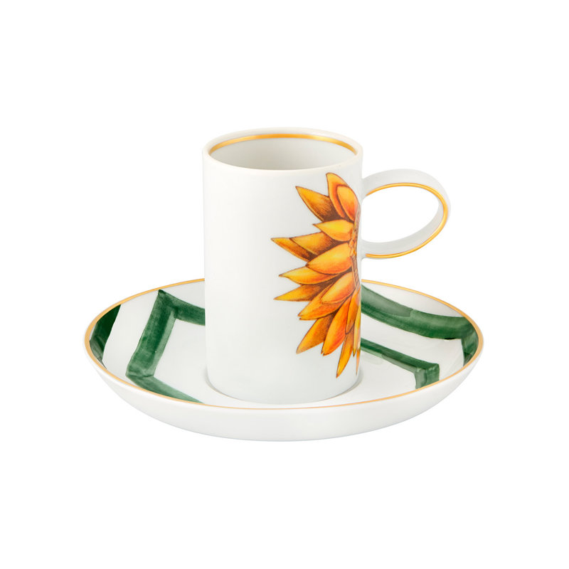 Amazōnia Porcelain Espresso Cup and Saucer