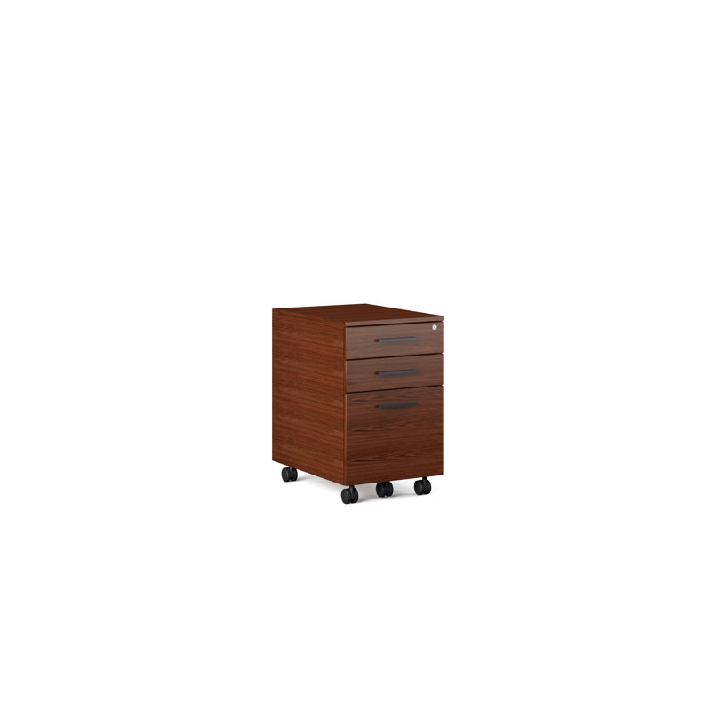 Sequel 20 3 - Drawer File Cabinet, Chocolate Stained Walnut