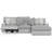 Ziera Upholstered Power Reclining L-Shaped Sectional-97582783