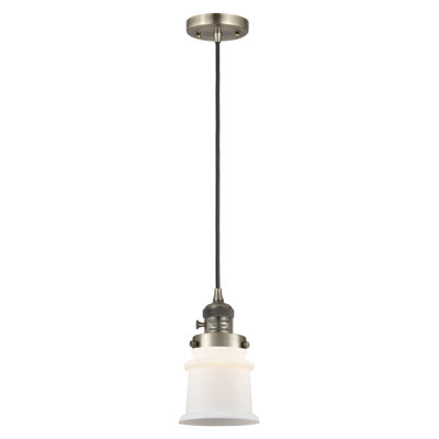 Franklin Restoration - Alvi - 1 Light Cord Hung Mini Pendant - On-Off Turn Switch - LED Bulb