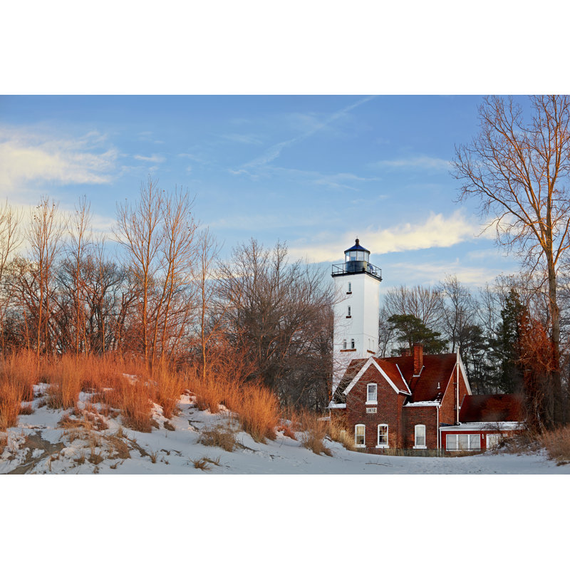 Lighthouse - Wrapped Canvas Print, 30cm H x 46cm W x 3.8cm D