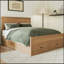 Structure de lit grand format avec 6 tiroirs, lit plateforme avec support en lattes de bois, aucun sommier requis-468106577