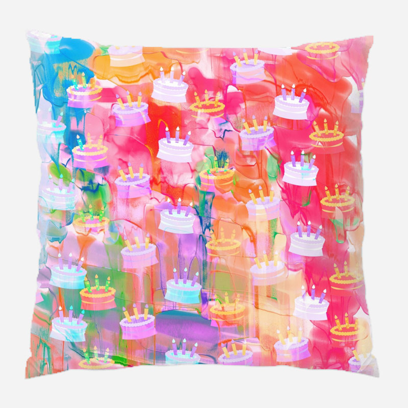 Coussin watercolour, Microsuède, Intérieur