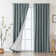 Vishrut Linen Blended Slub Textured 100% Blackout Back Tab Curtain Pair