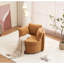 Fauteuil pivotant en tissu confortable avec rangement et coussin de dossier pour un salon confortable-1552804787