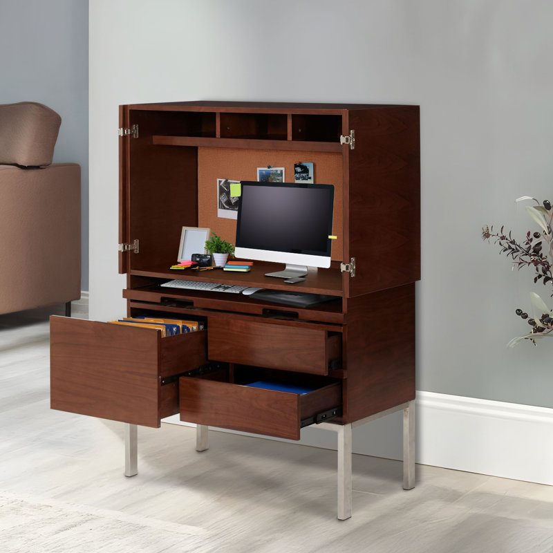 Incept Secretary Desk with Lighting