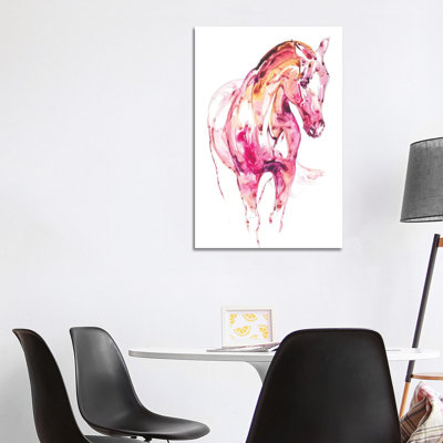 Garnet Horse III by Julie T. Chapman - Wrapped Canvas Painting