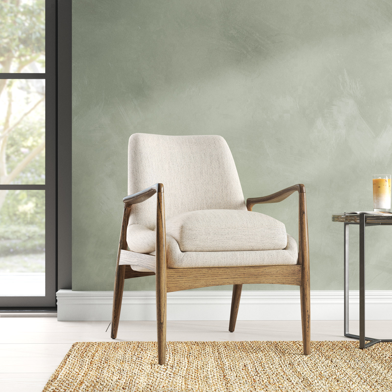 Russell Armchair, Medium Brown