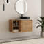 Ensemble de meuble-lavabo mural simple 36 po avec plateau en pierre reconstituée Eaton-703104423-696081827