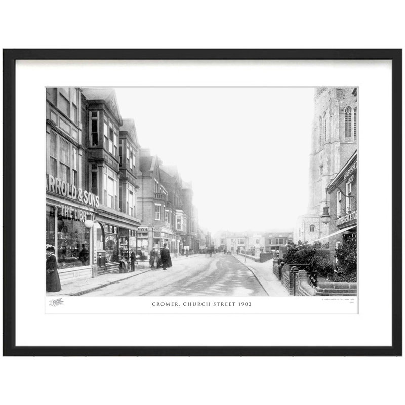 Cromer, Church Street 1902 by Francis Frith - Single Picture Frame Print, 40cm H x 50cm W x 2.3cm D
