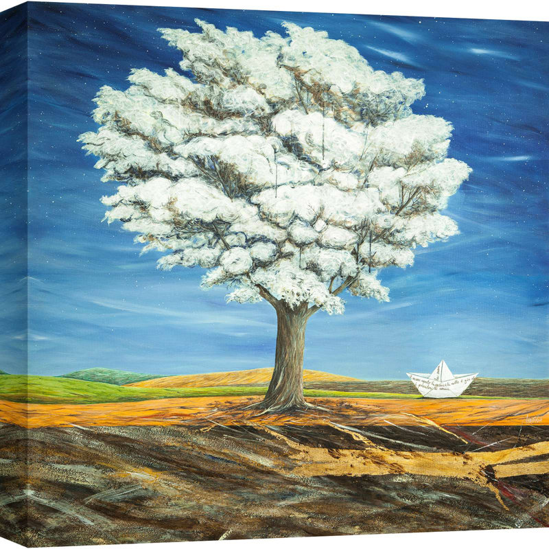 Fantastic Landscape With Tree by Donato Larotonda - Wrapped Canvas Print, 50cm H x 50cm W