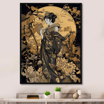 Elegant Japanese Woman I - Woman Japan Canvas Print