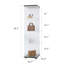 Vitrine en verre 4 tablettes avec porte-377670646