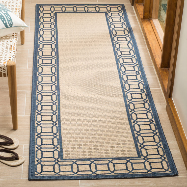 Jamon Geometric Azurite Blue Area Rug