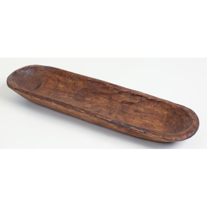 Bol décoratif rustique Adelson, Naturel, H 6 po x l 20 po x P 2,5 po