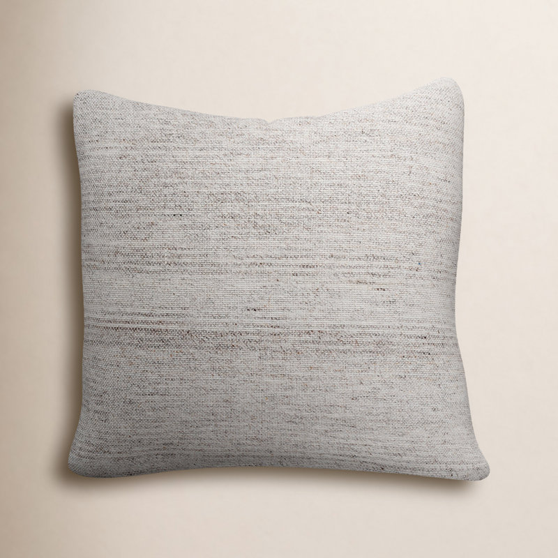 Rylie Cotton Blend Throw Pillow, 20" x 20", Polyester/Polyfill