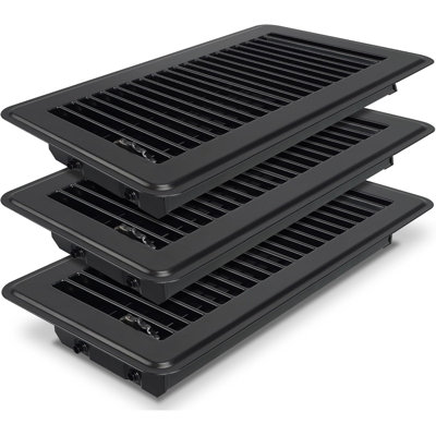 4 x 10 Floor Register, Black Floor Vent Covers for Home Floor