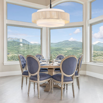 Reenat 5-Light Dimmable Drum Chandelier