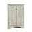 Oak Triangle Corner Storage Cabinet, Adjustable Shelves, High - Quality , Brushed Nickle-1896196918