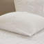 Ensemble d'édredon 3 pièces en coton et chenille capitonné blanc cassé-126579444