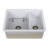 Island 23'' L Double Bowl Fireclay Kitchen Sink-87823705