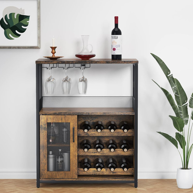 69cm Bar Cabinet, Brown
