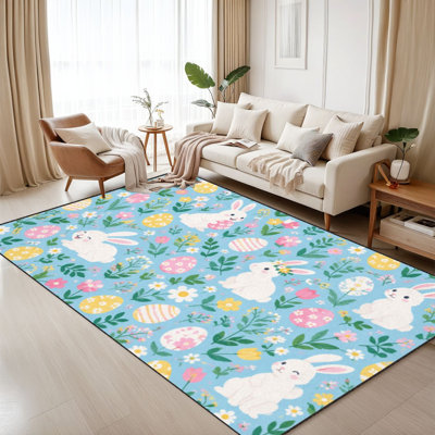 Faux Fur Abstract Rug