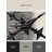 Machine Washable Vehicles And Transportation Fighter Jet Squadron Industrial Geometric Rug in Beige – Black Binding-1444674394