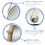 Harbour Housewares - Round Metal Frame Hanging Mirror on Strap-149946760-149946761