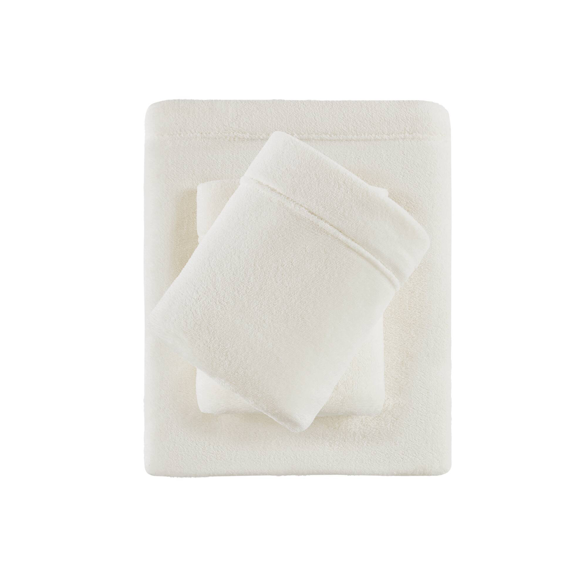 Madison Park Ensemble de draps en microfibre Soloft Plush et ...