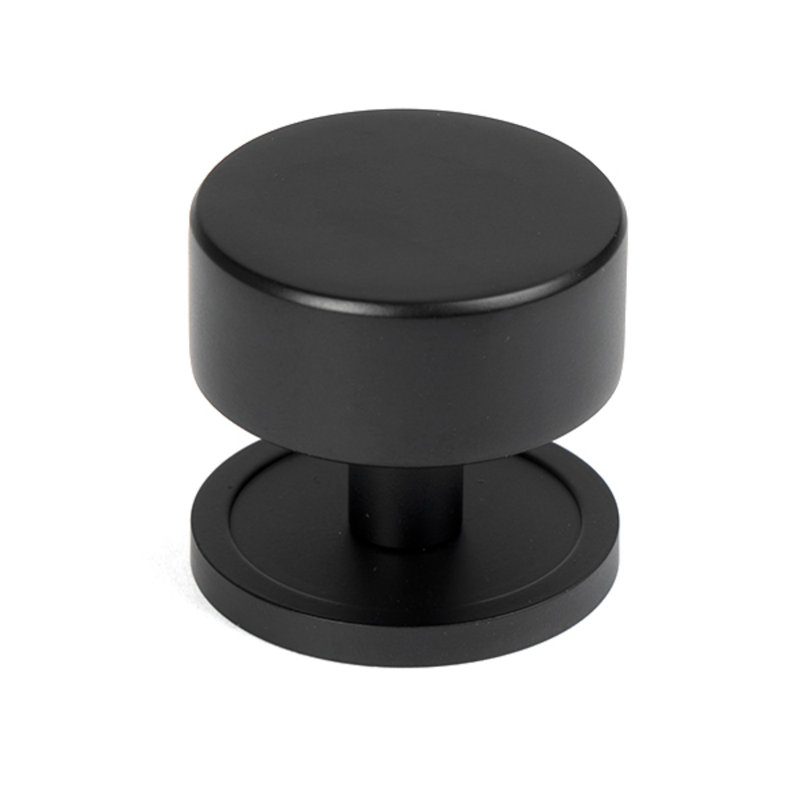 Round Knob, 4 cm, Matt Black