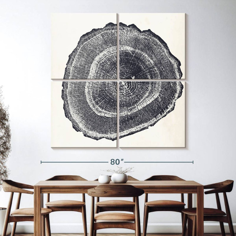 Harnek Tree Ring I, 74'' H x 74'' W
